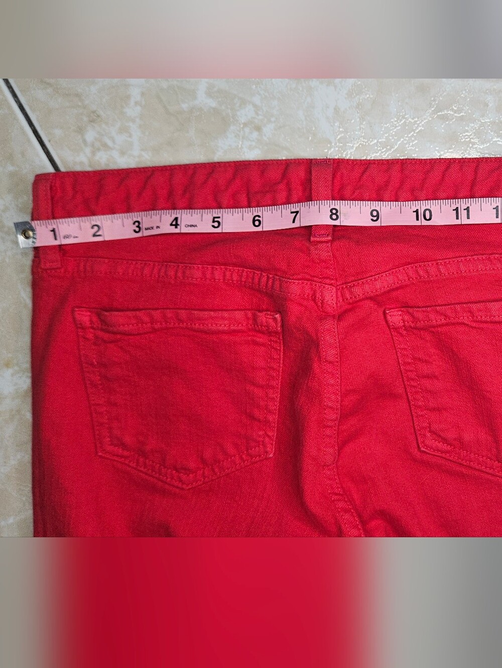 Kate Spade Broome Street Play Hooky Red Skinny Jeans Size 27 - Picture 7 of 9